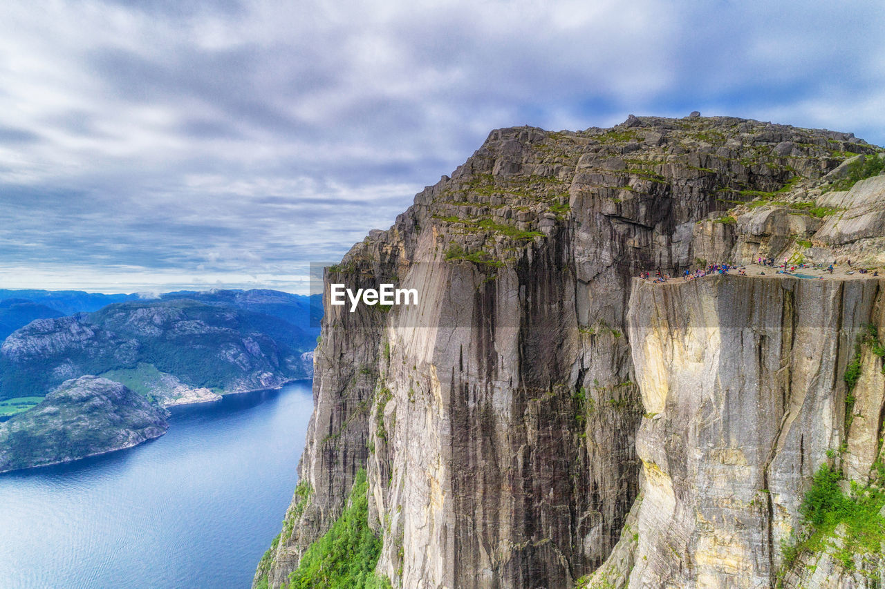 PANORAMIC VIEW OF ROCK FORMATION AGAINST SKY