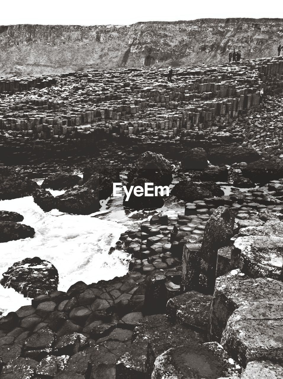 Stone boulders on coast