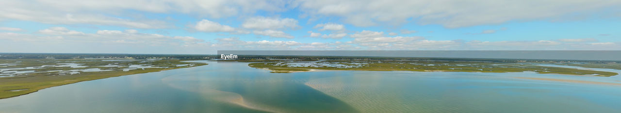 Panoramic view of sea against sky