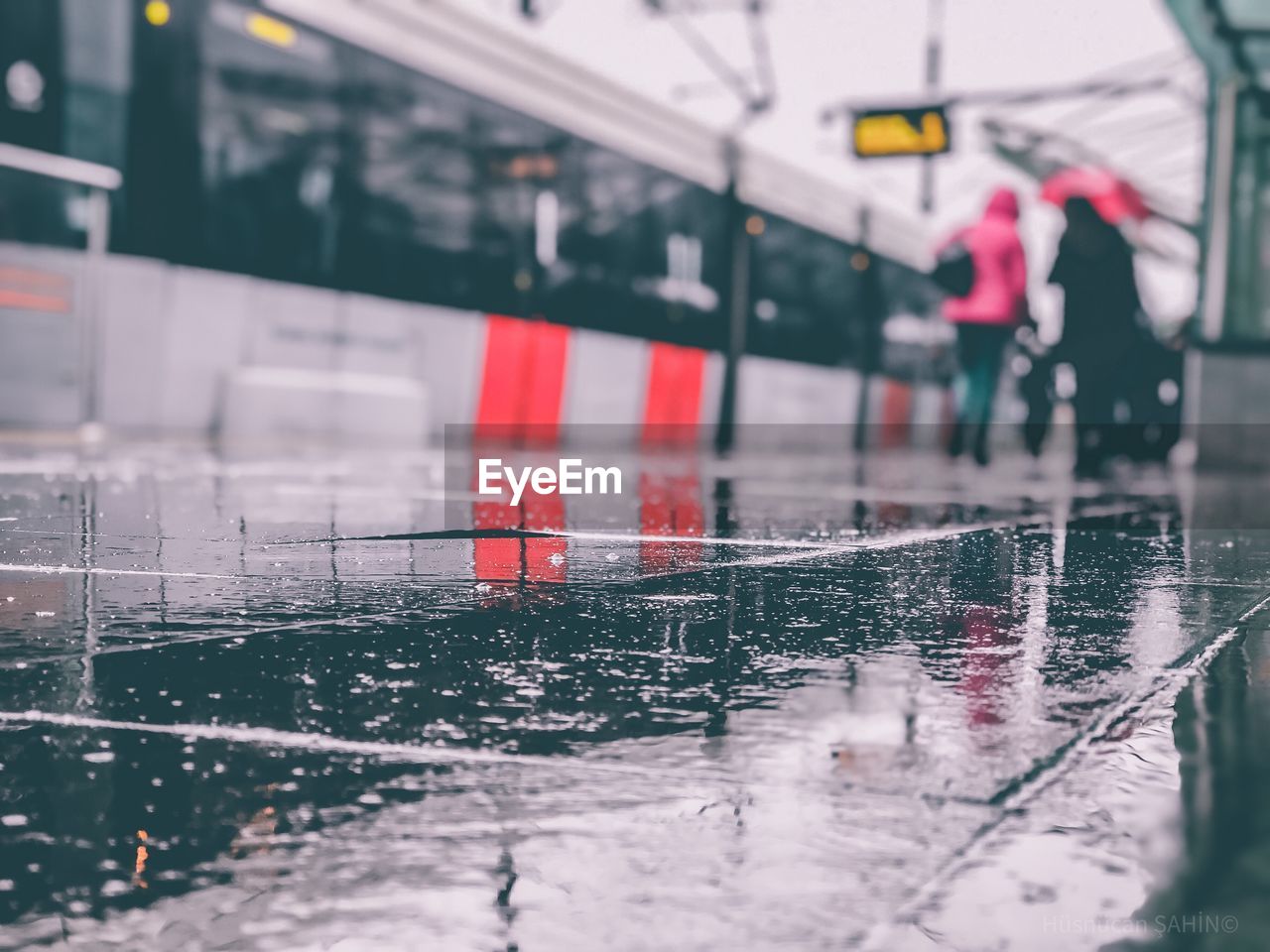 REFLECTION OF WET WINDOW IN RAINY SEASON