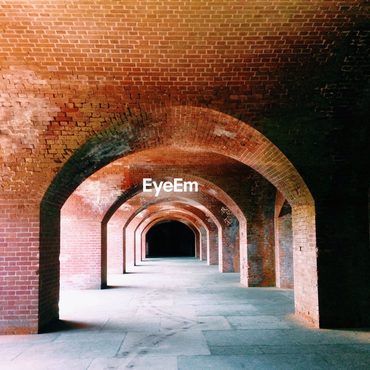 Empty corridor of building