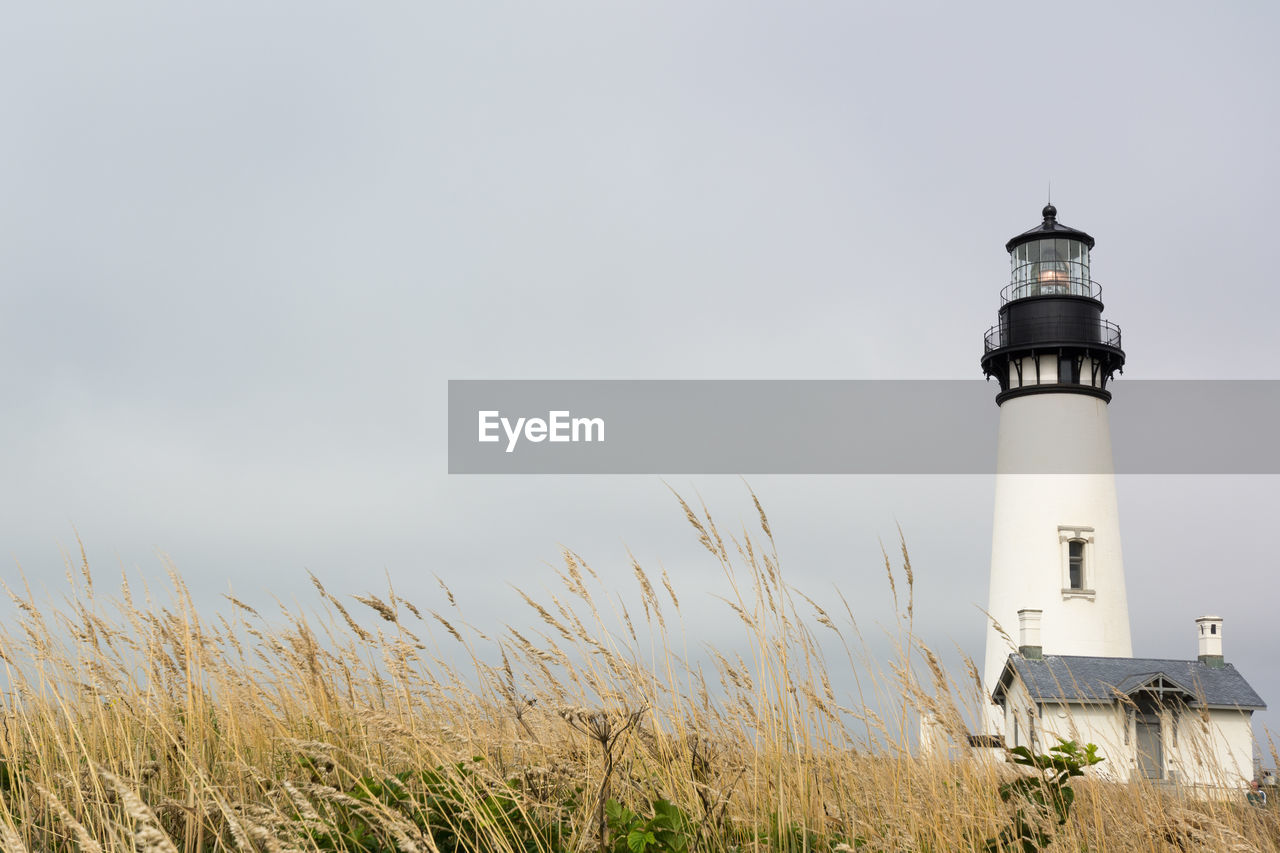 VIEW OF LIGHTHOUSE AGAINST CLEAR SKY