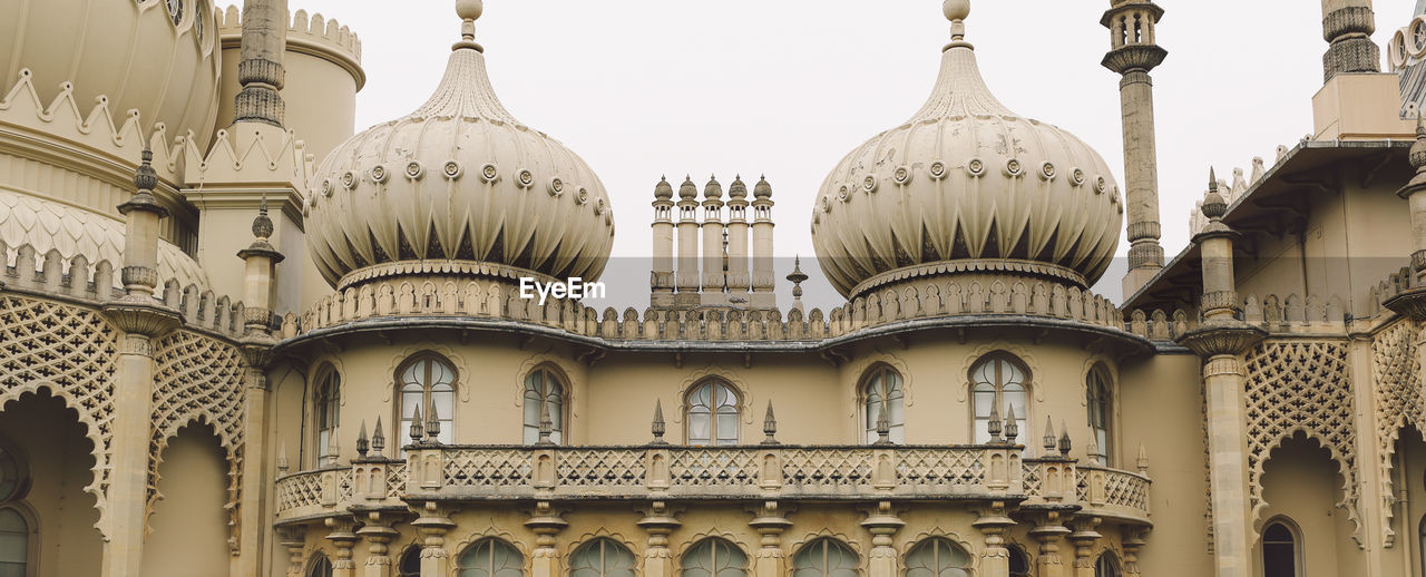 Low angle view of royal pavilion against clear sky