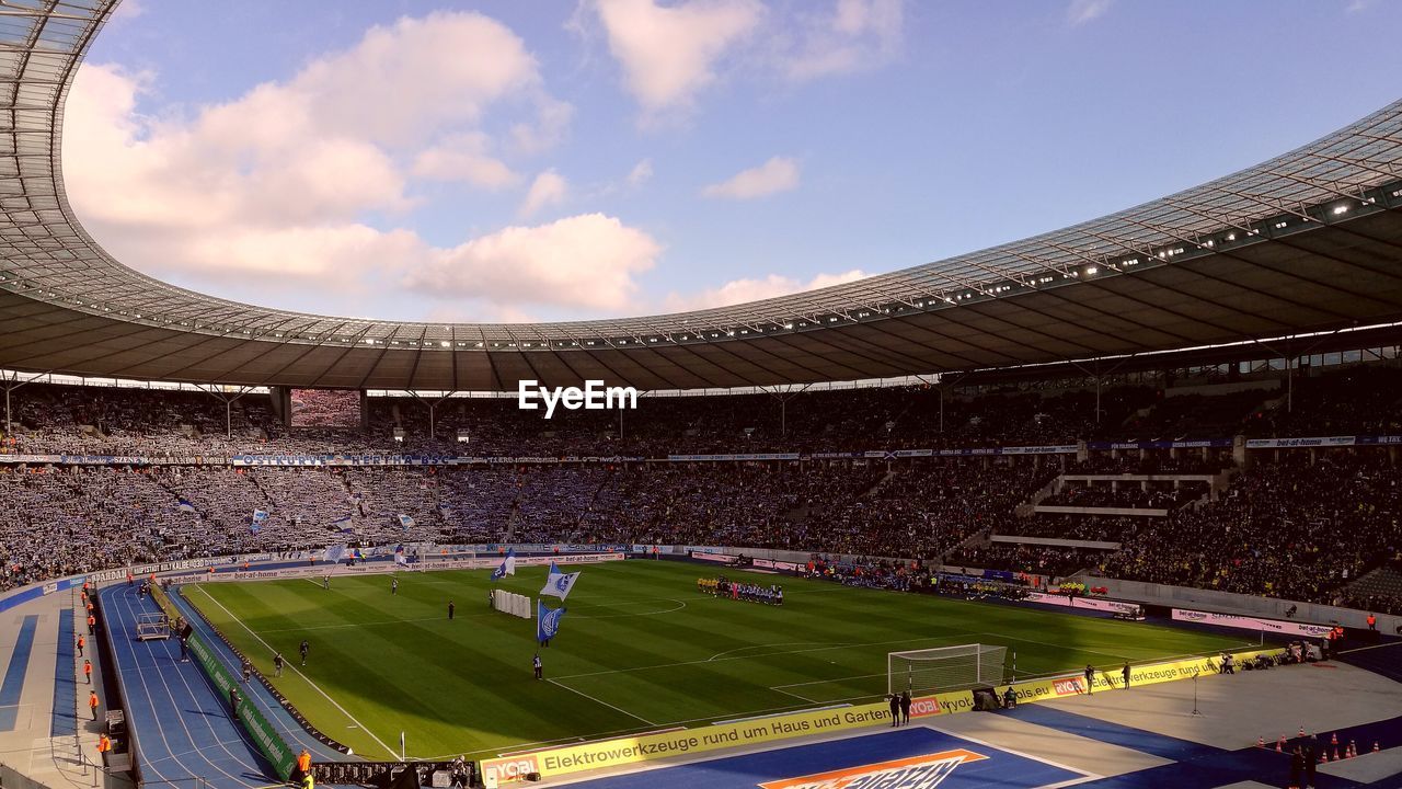 LOW ANGLE VIEW OF SOCCER FIELD