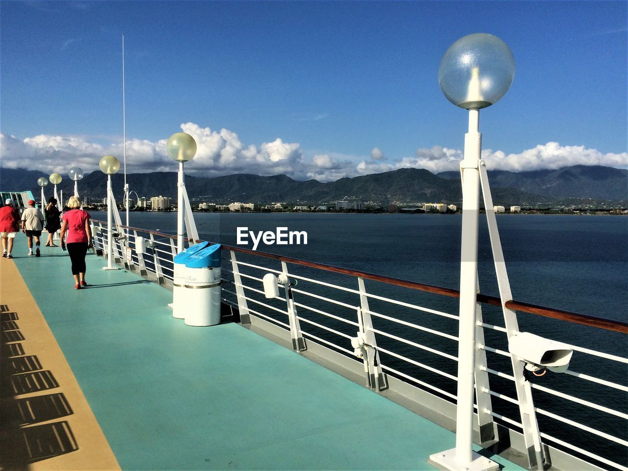 VIEW OF SEA AGAINST BLUE SKY