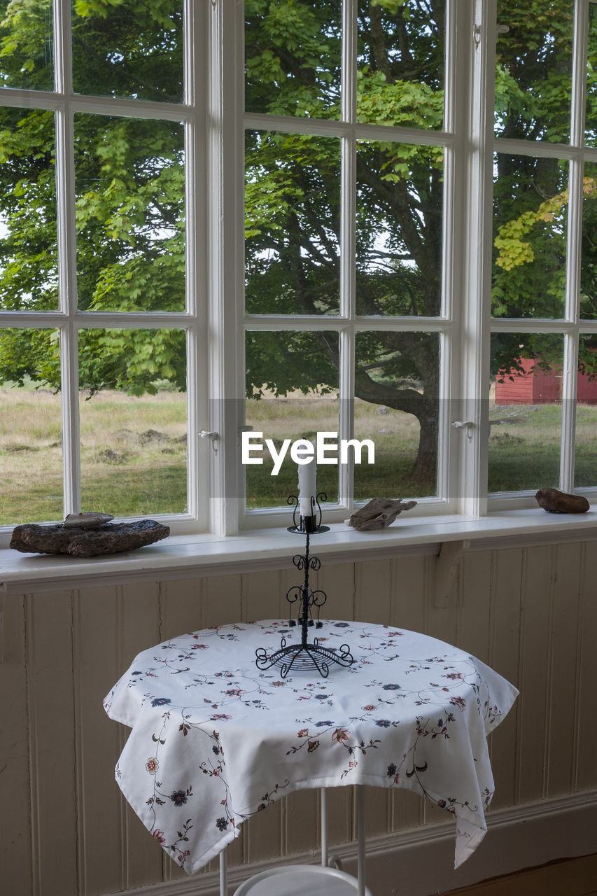 Interior of an old porch