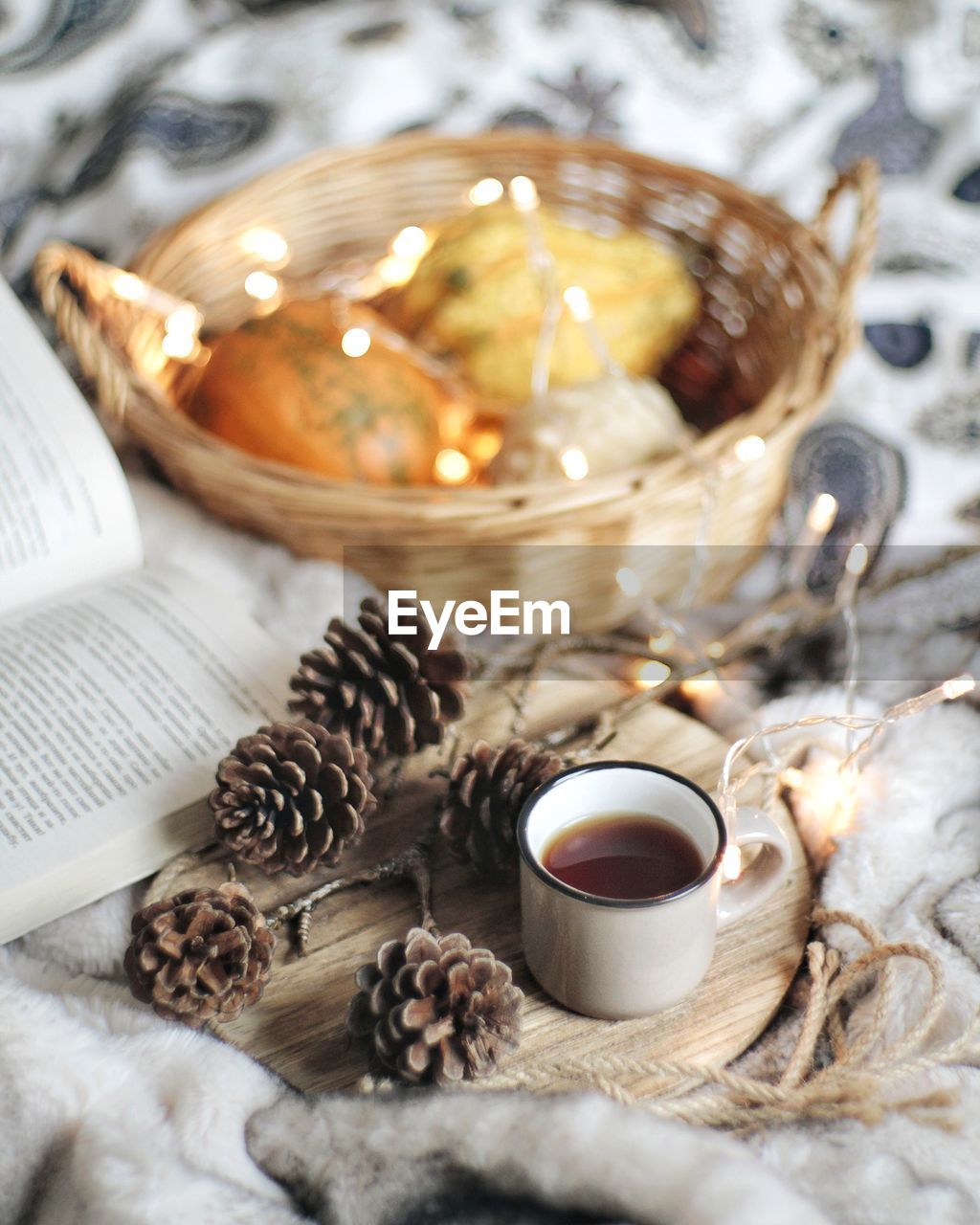 Close-up of drink in cup on table