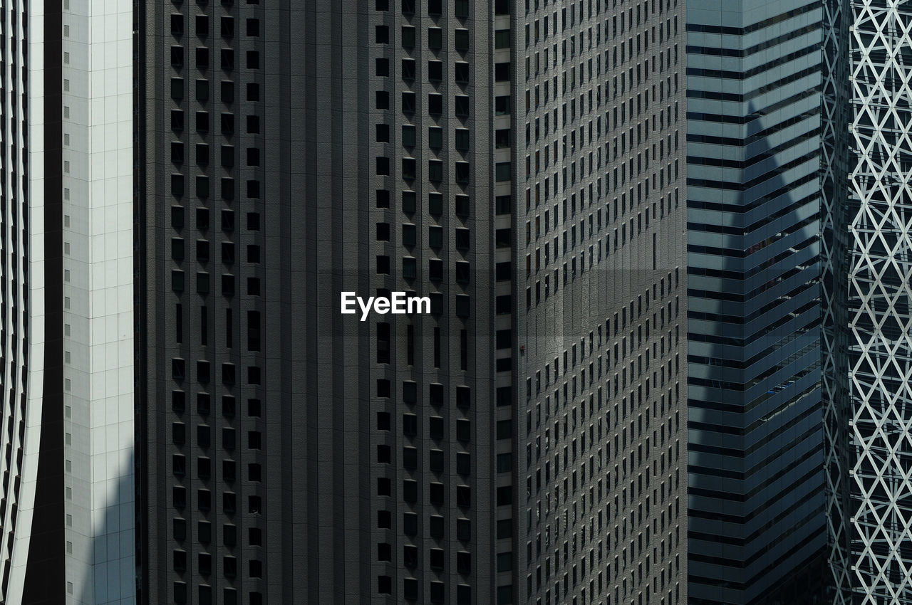 Full frame shot of office buildings