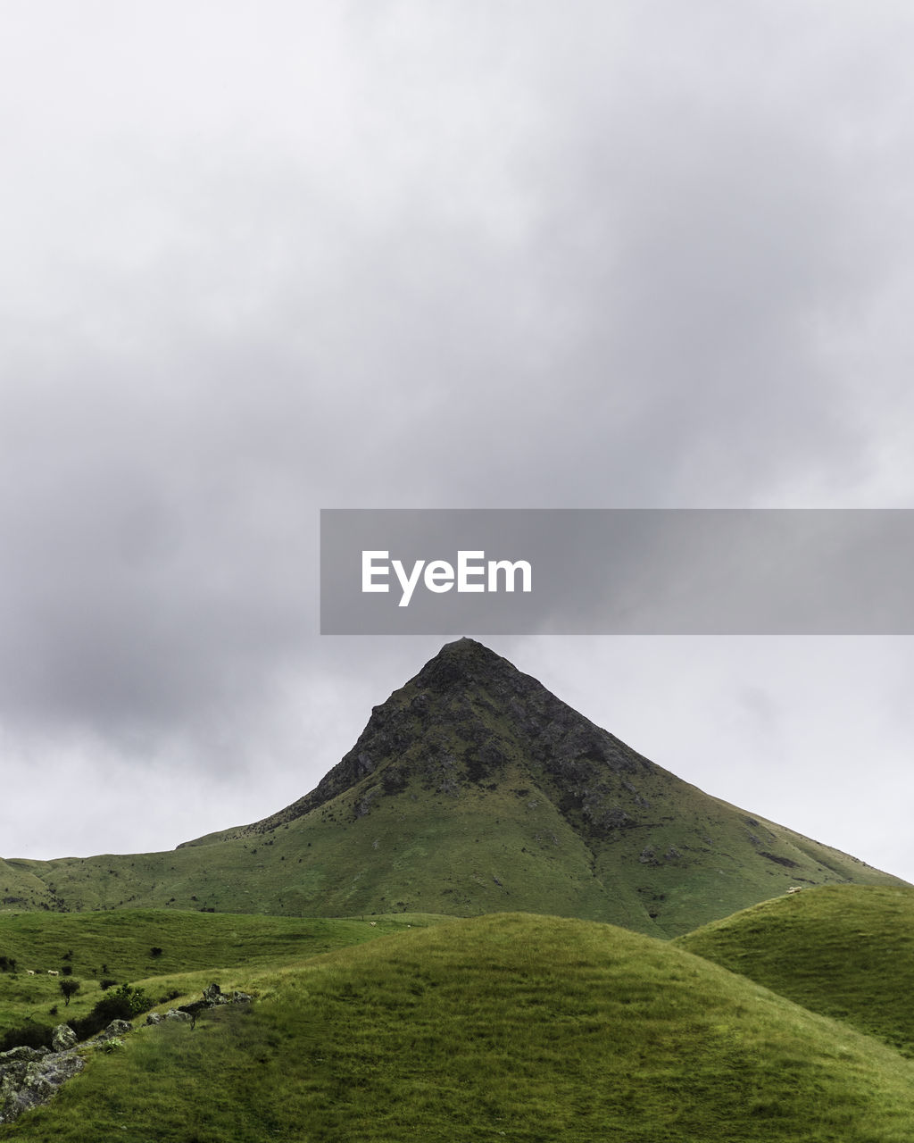 Scenic view of mountain against sky