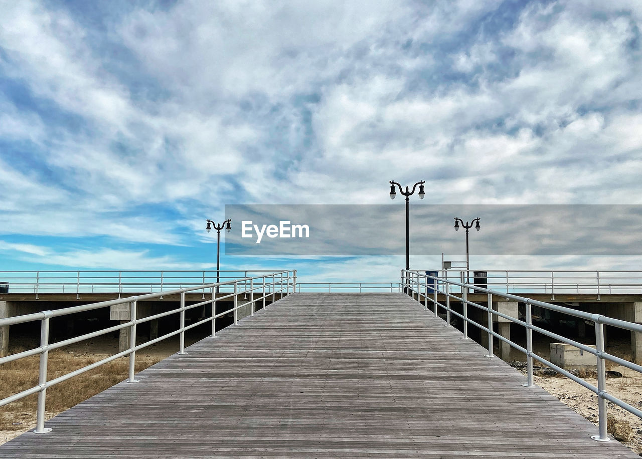 EMPTY PIER OVER SEA