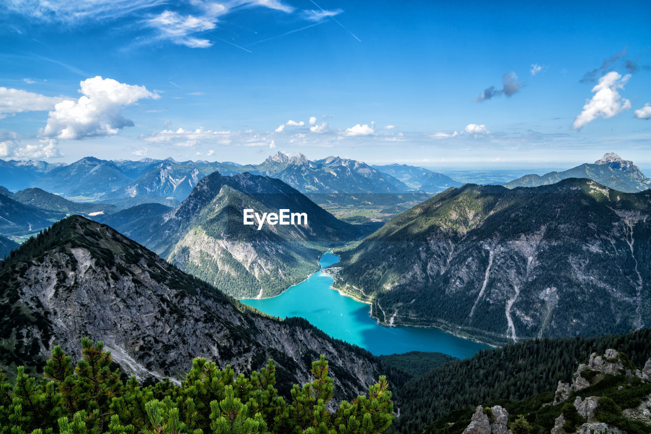 Plansee from lichtbrenntjoch