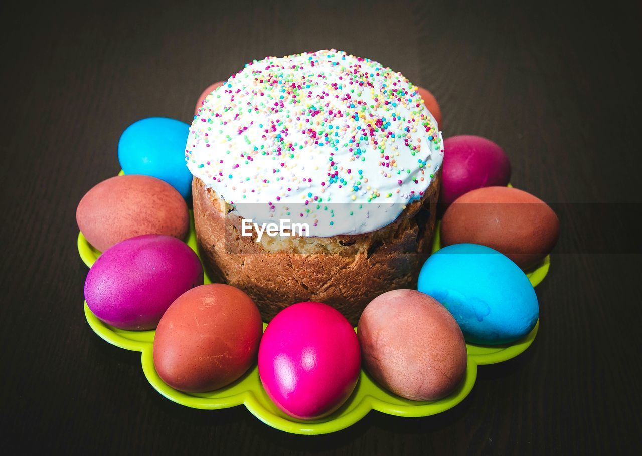 Close-up of easter on table