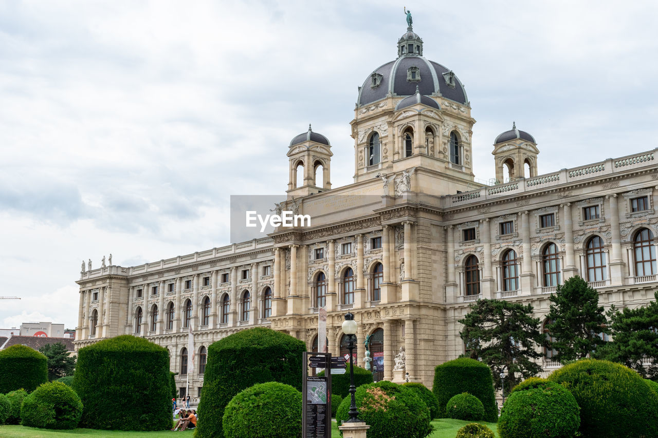 View of historic building against cloudy sky