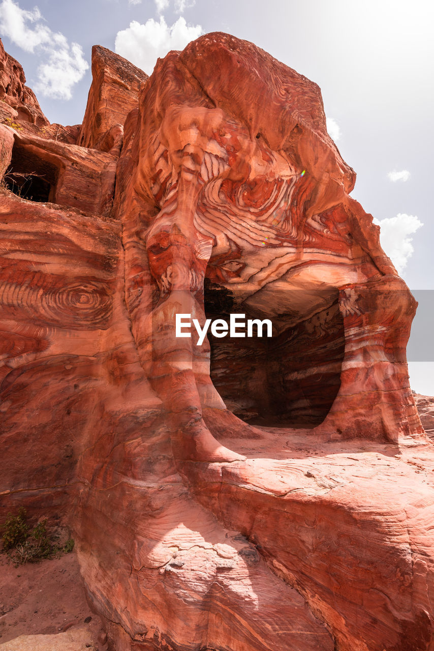 LOW ANGLE VIEW OF ROCK CANYON