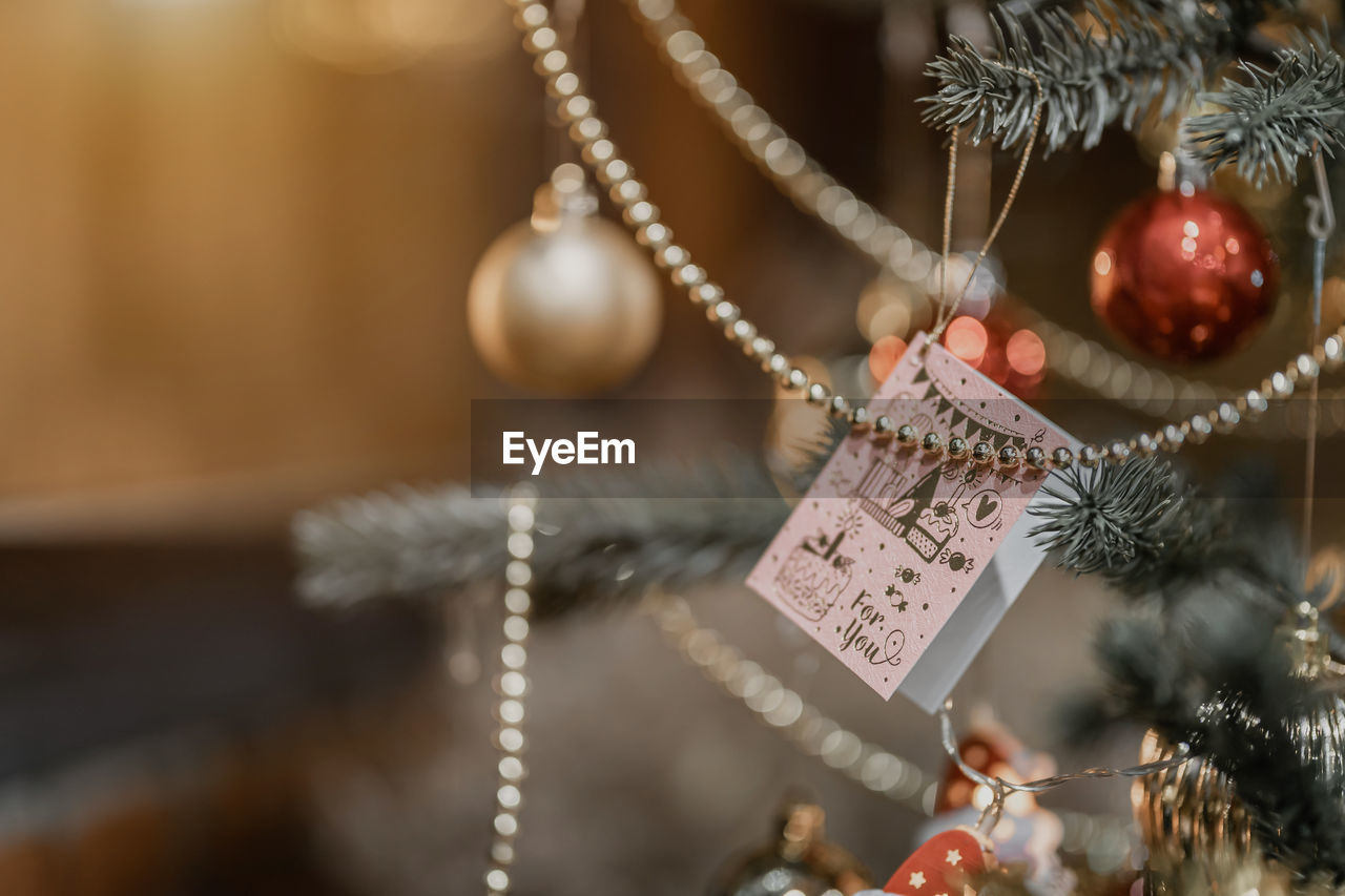 CLOSE-UP OF CHRISTMAS TREE