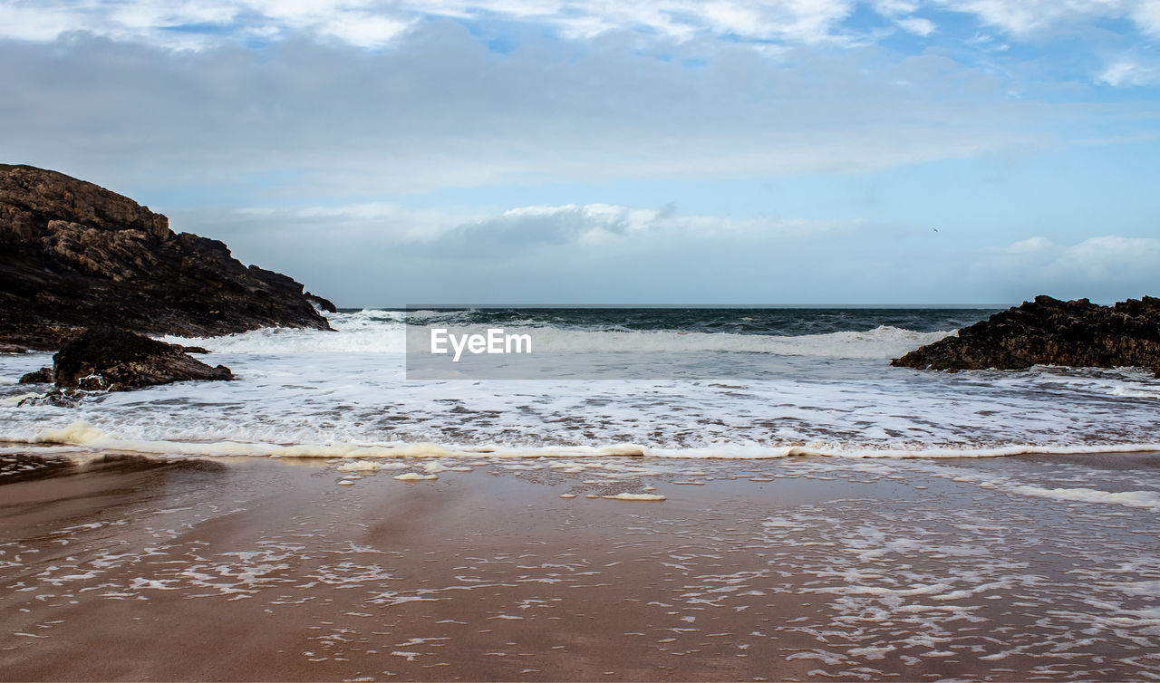 Scenic view of sea against sky