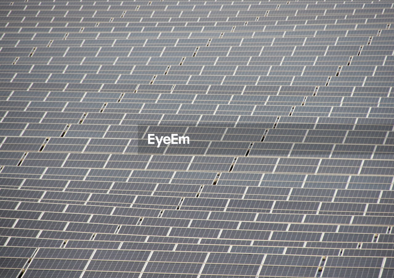 Full frame shot of solar panels