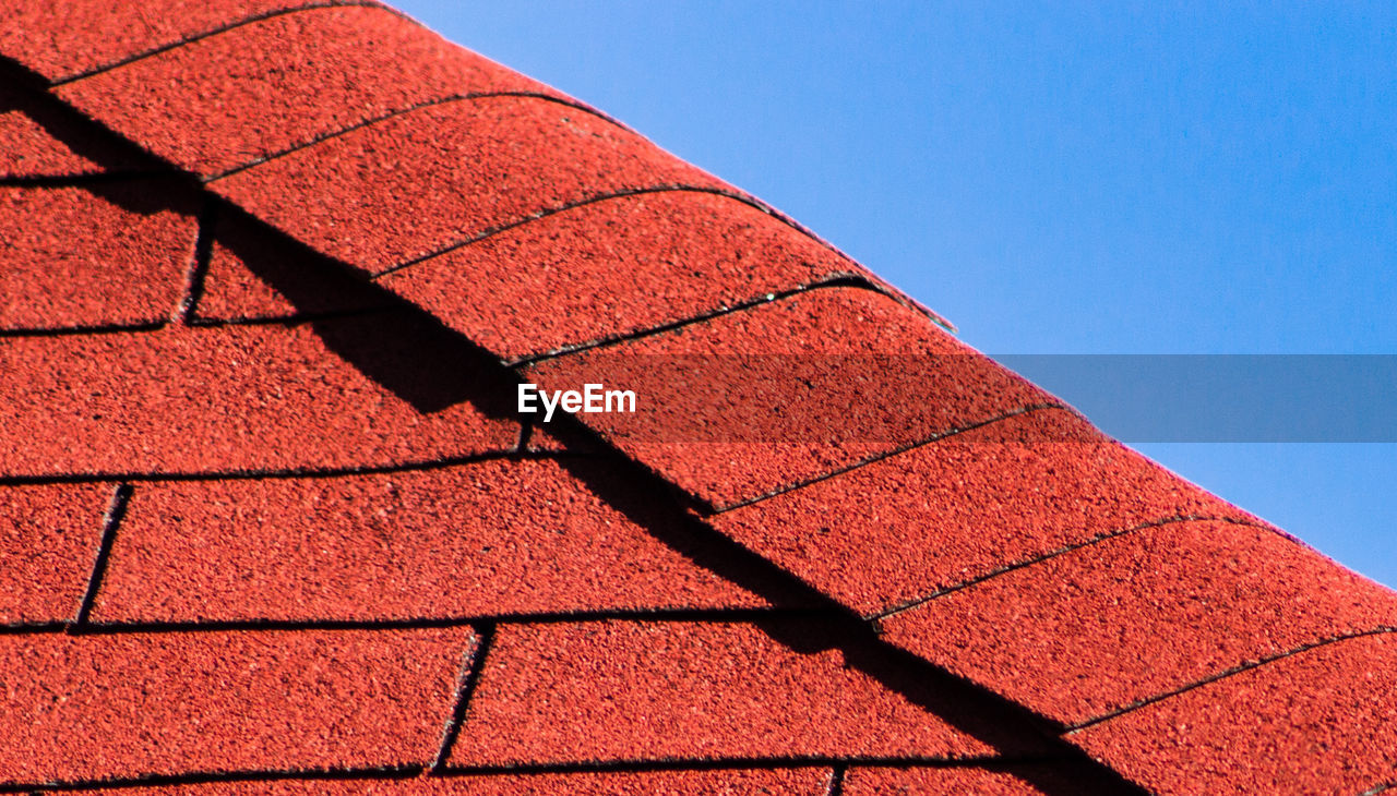 Low angle view of building against clear sky