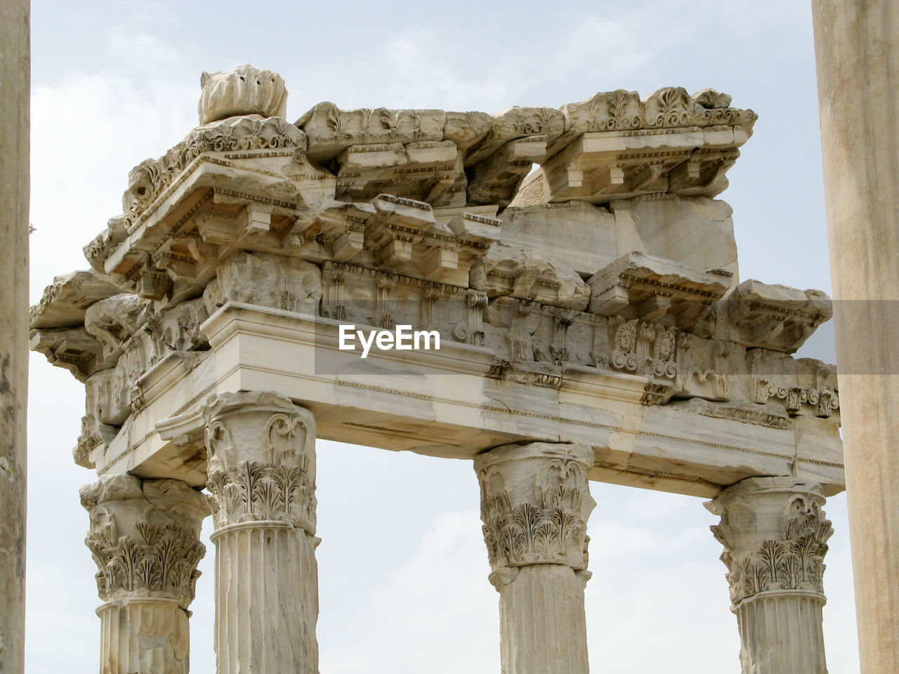 LOW ANGLE VIEW OF OLD RUIN