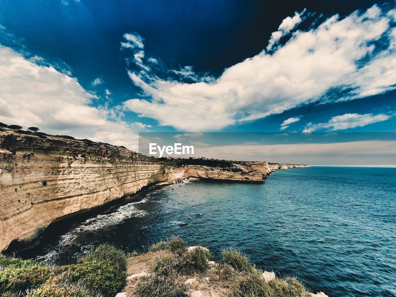 Scenic view of sea against sky