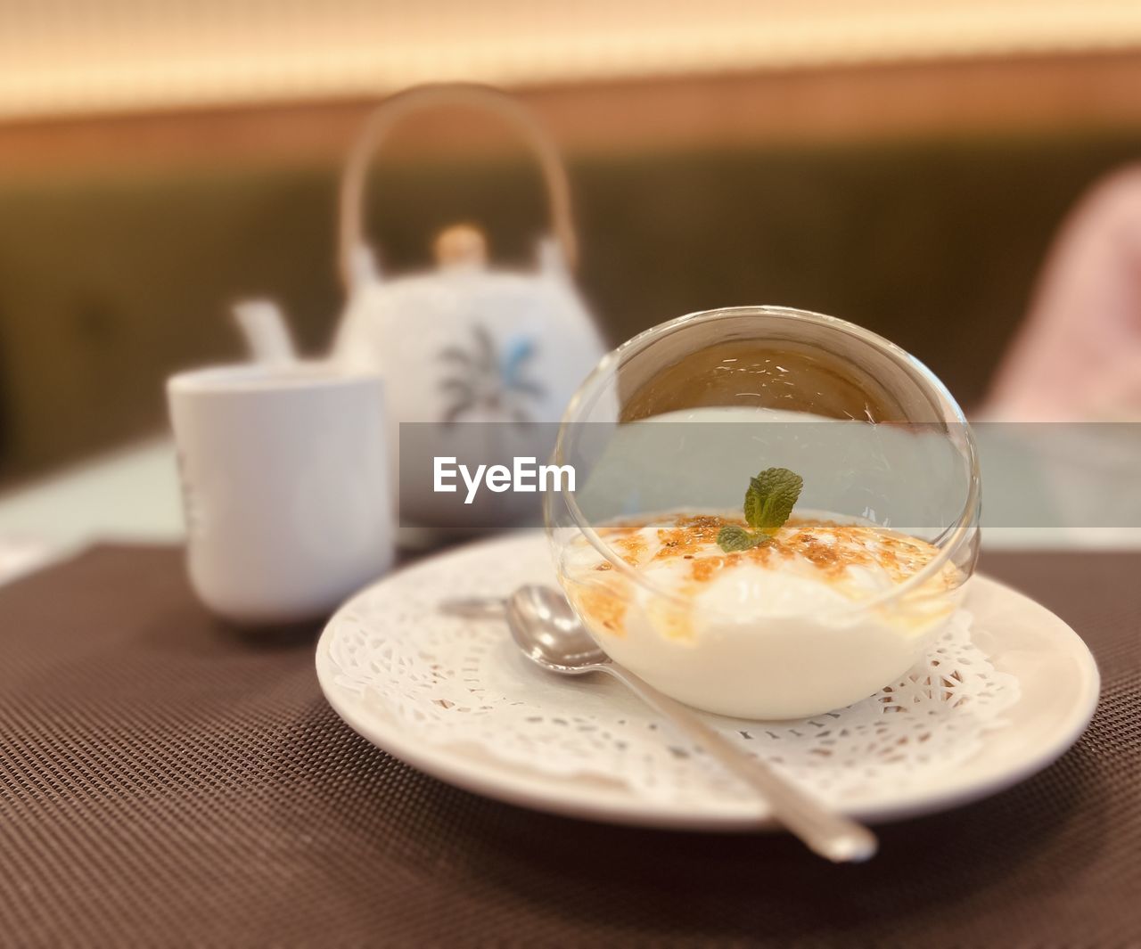 food and drink, food, meal, breakfast, dish, drink, healthy eating, tableware, table, plate, refreshment, brunch, sweet food, indoors, freshness, sweet, dessert, produce, wellbeing, crockery, focus on foreground, lifestyles, nature, hot drink, tea, no people