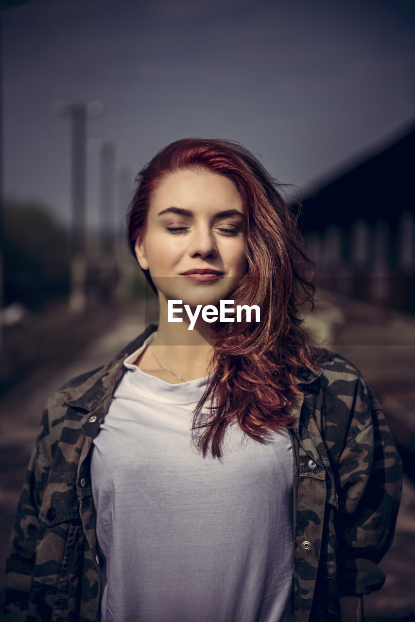 Portrait of beautiful woman