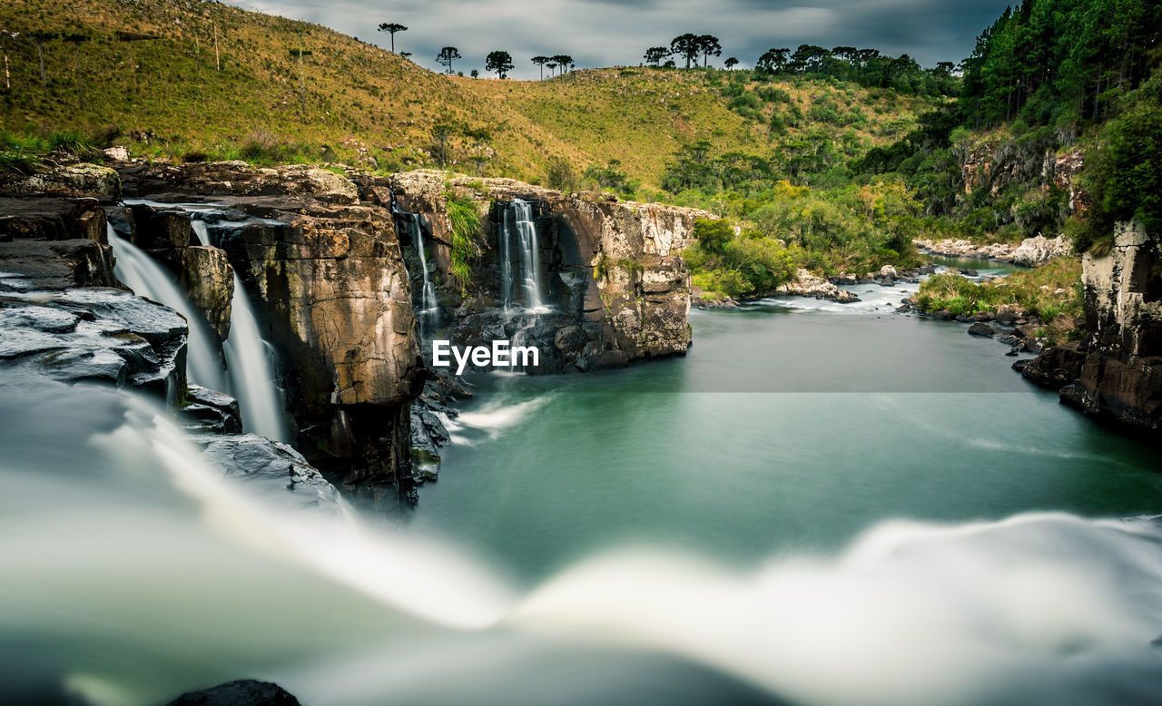 RIVER FLOWING THROUGH ROCKS