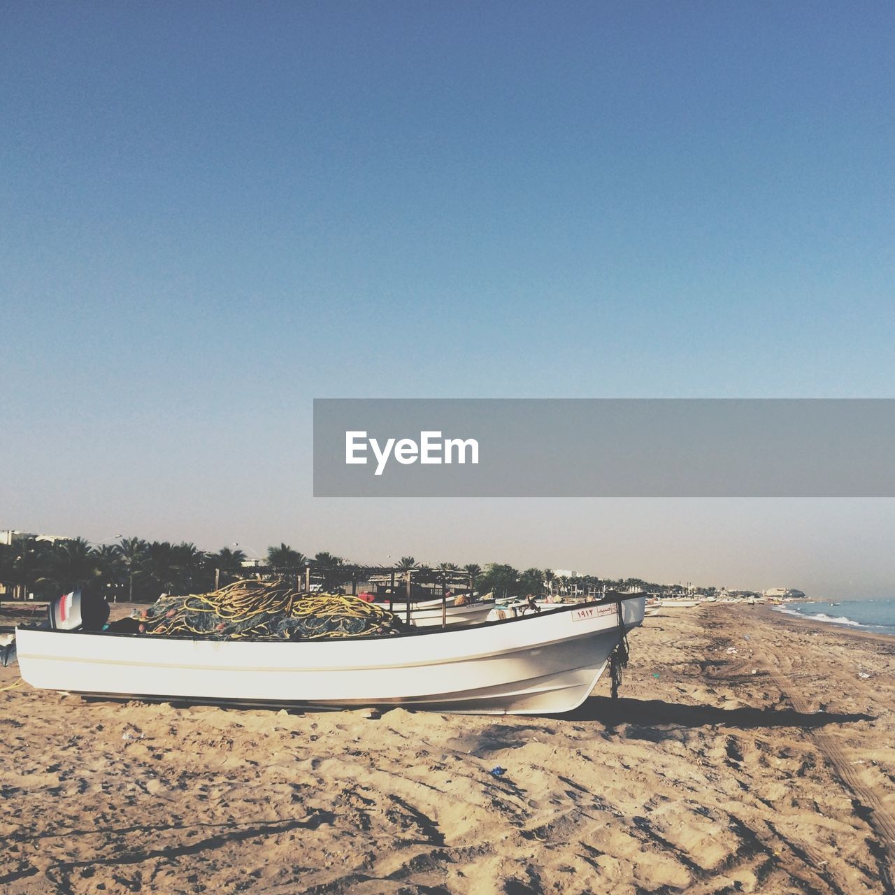 Boats on beach