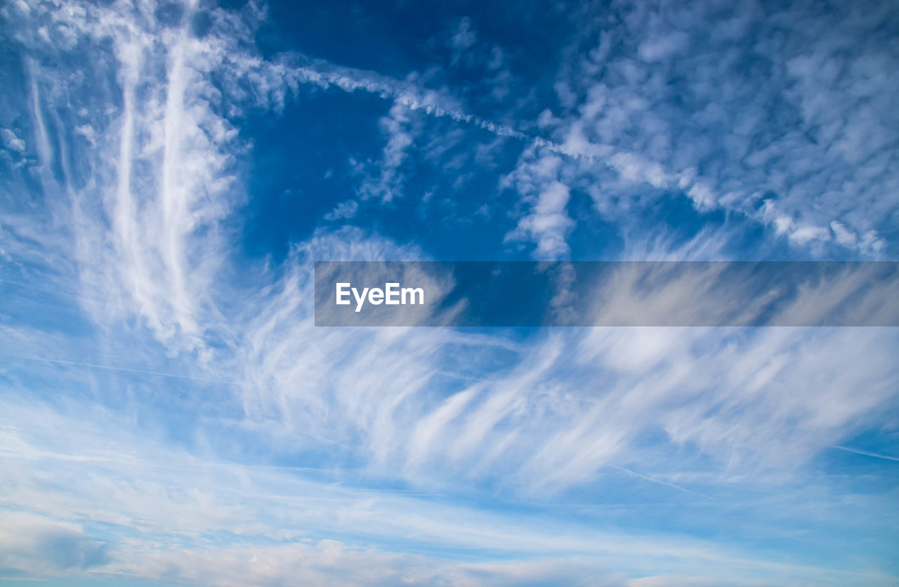 Low angle view of clouds in sky