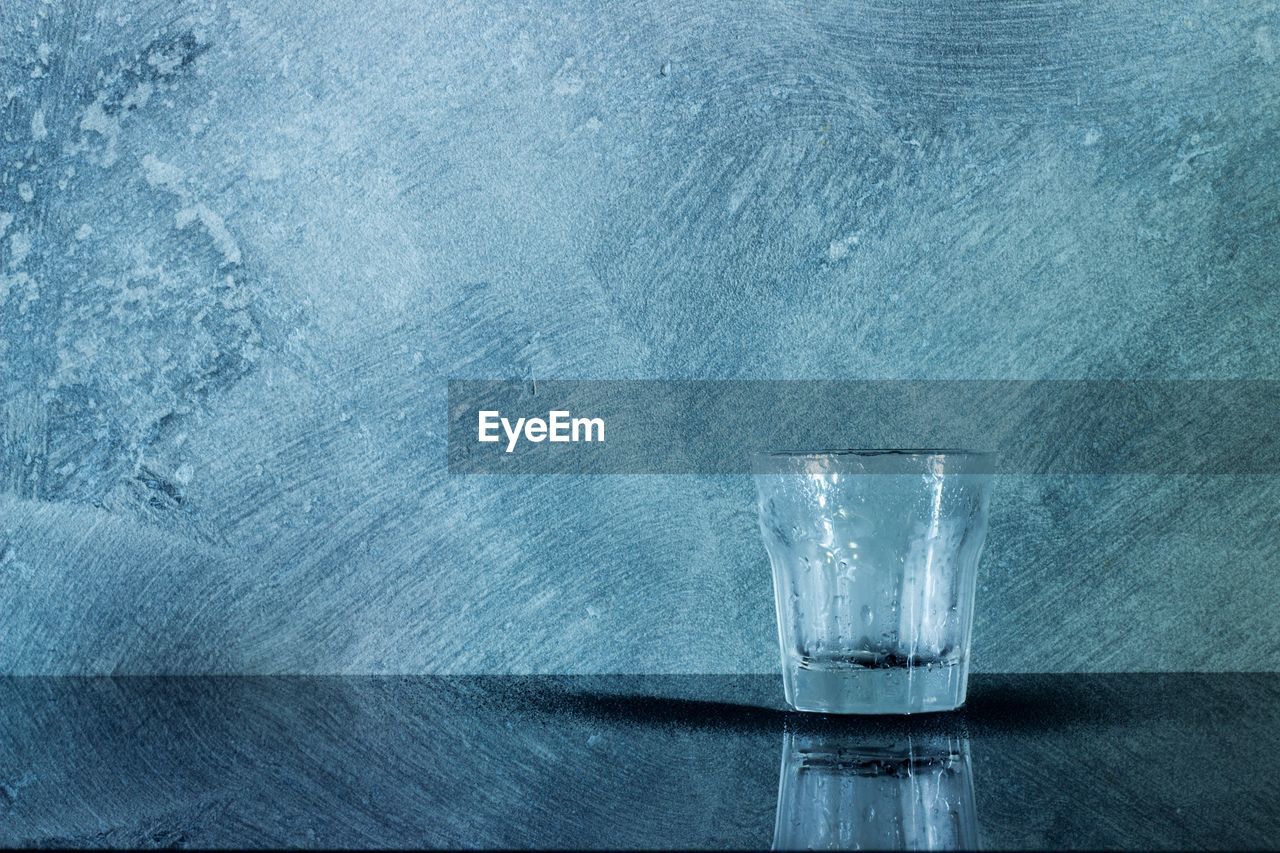 Close-up of drinking water on table