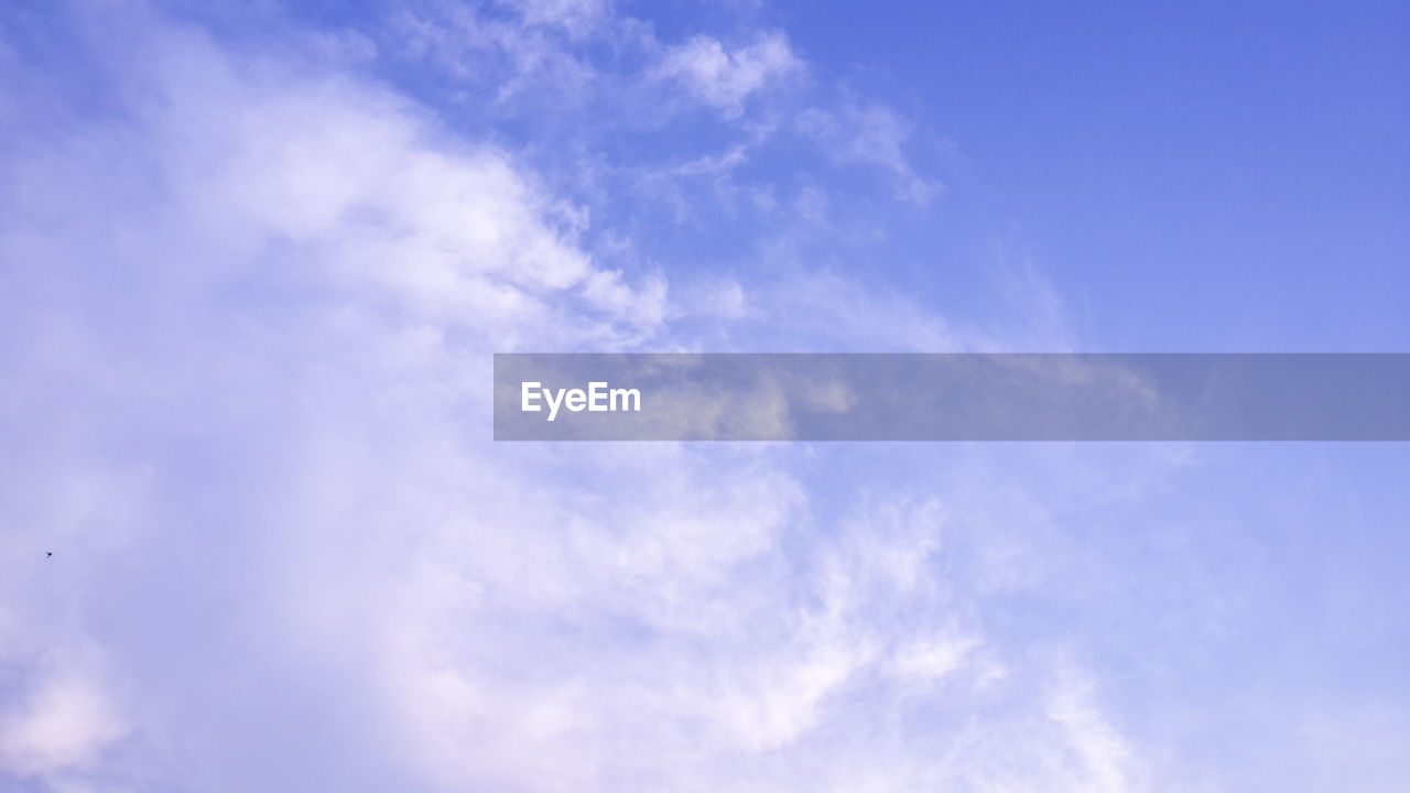 LOW ANGLE VIEW OF BLUE SKY