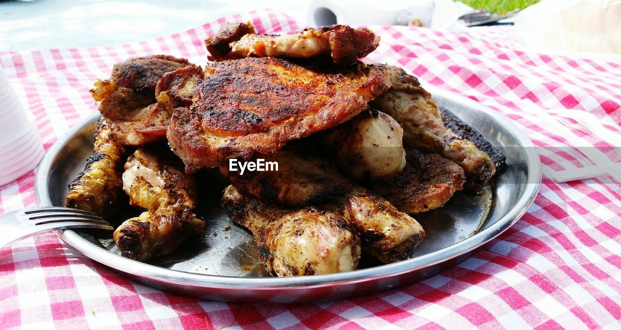 Close-up of food in plate