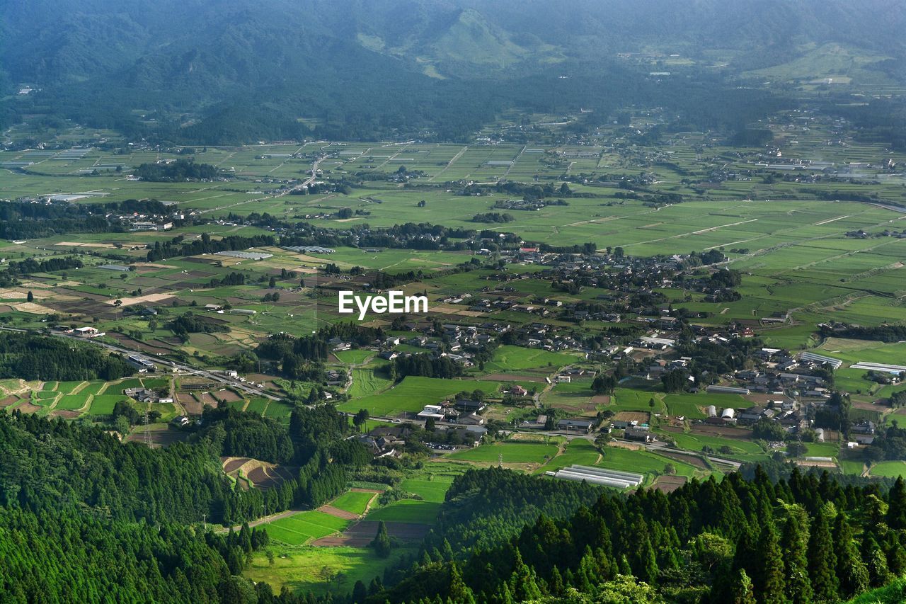 Village in valley