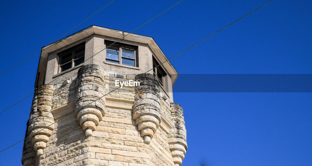 Historical abandoned prison guard tower 