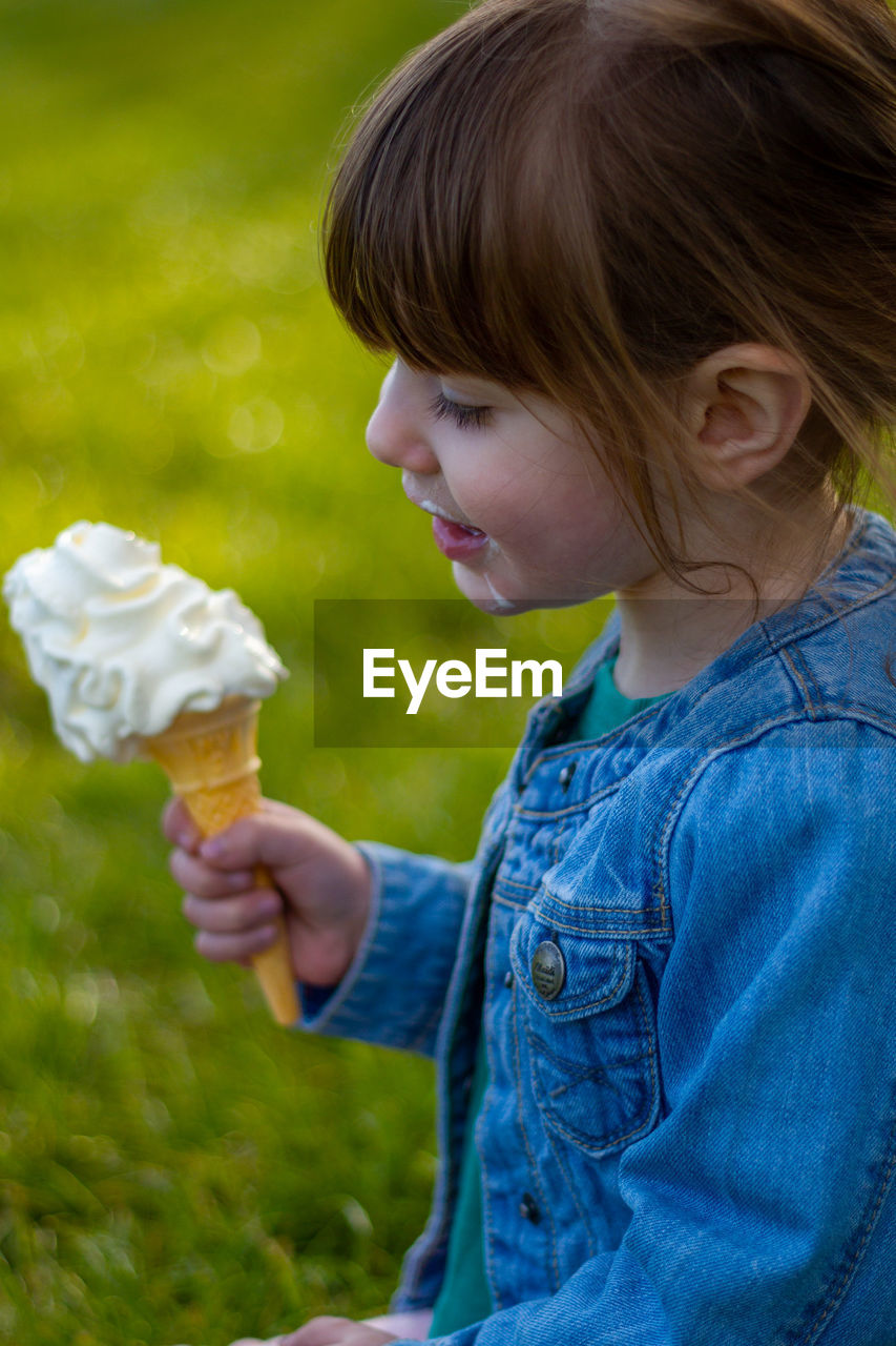 Girl with ice cream