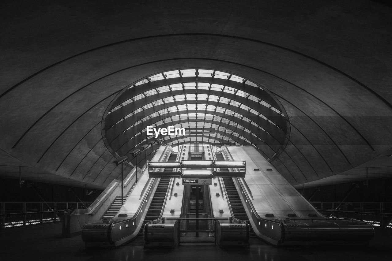 Modern subway station entrance