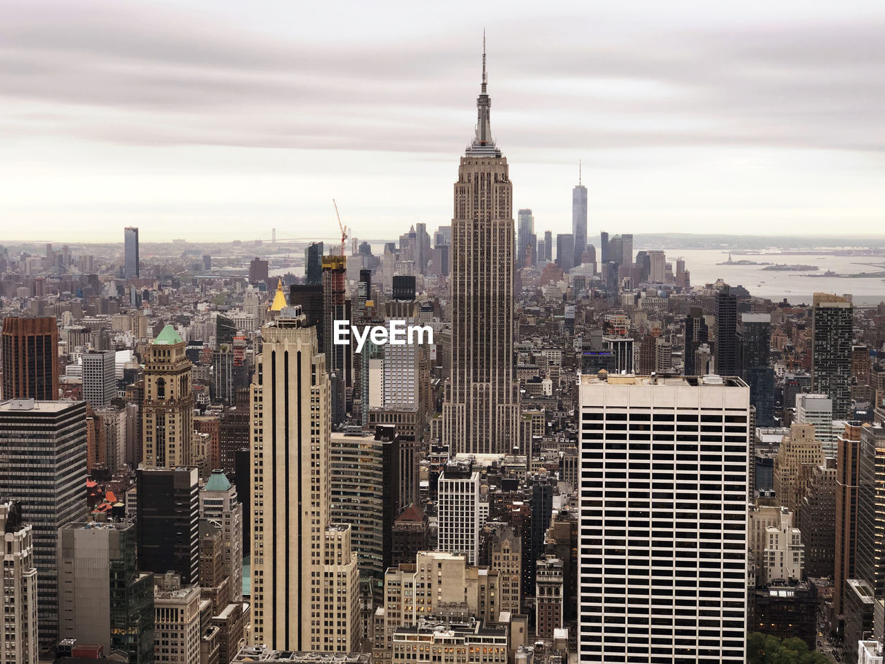 Aerial view of buildings in city