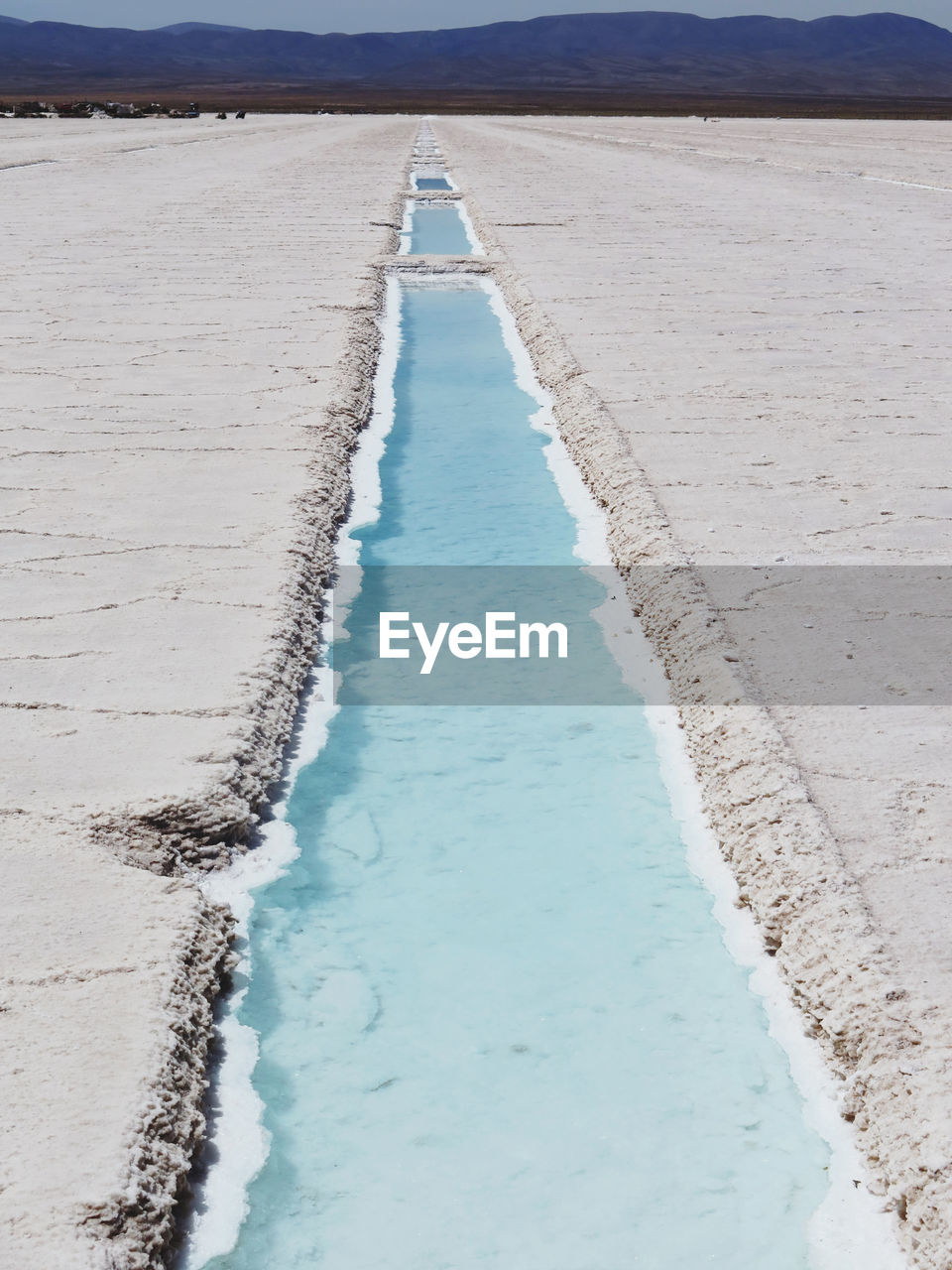 Scenic view of salt