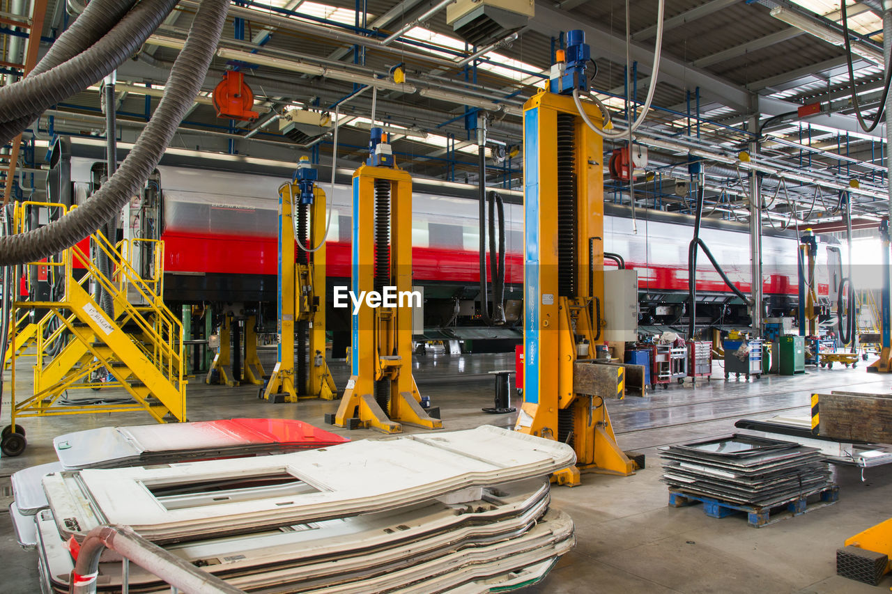 INTERIOR OF FACTORY AT INDUSTRY