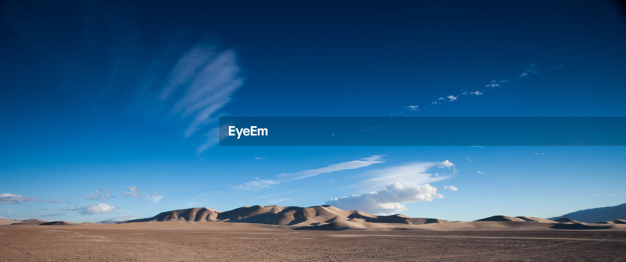 Scenic view of sand at mojave desert