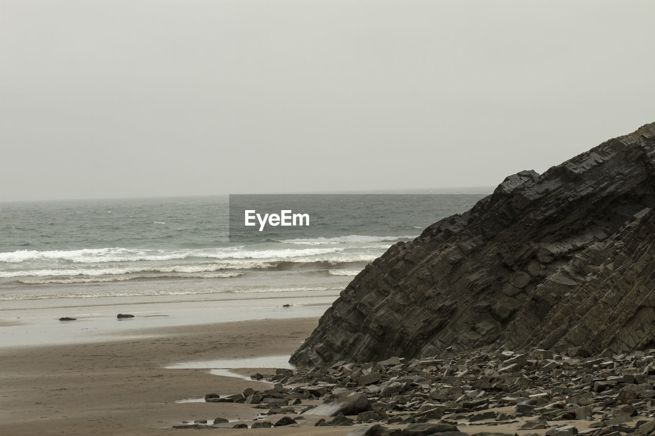 VIEW OF SEA AGAINST CLEAR SKY