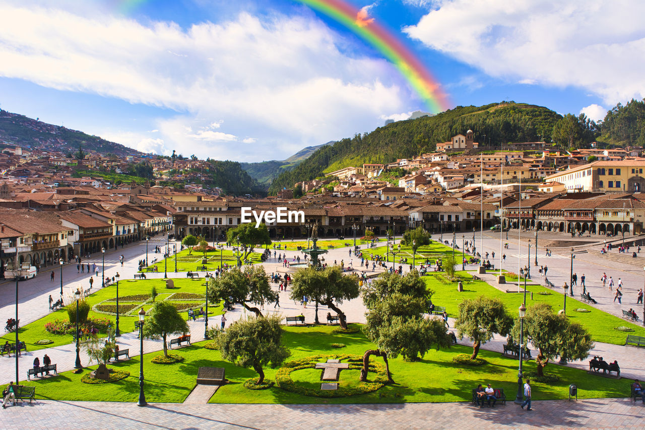 Beautiful world heritage town, cusco landscape