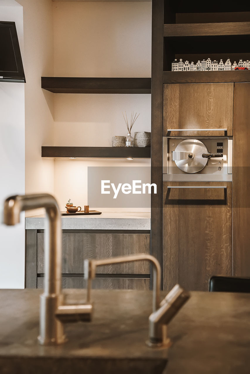 Modern furniture in empty room