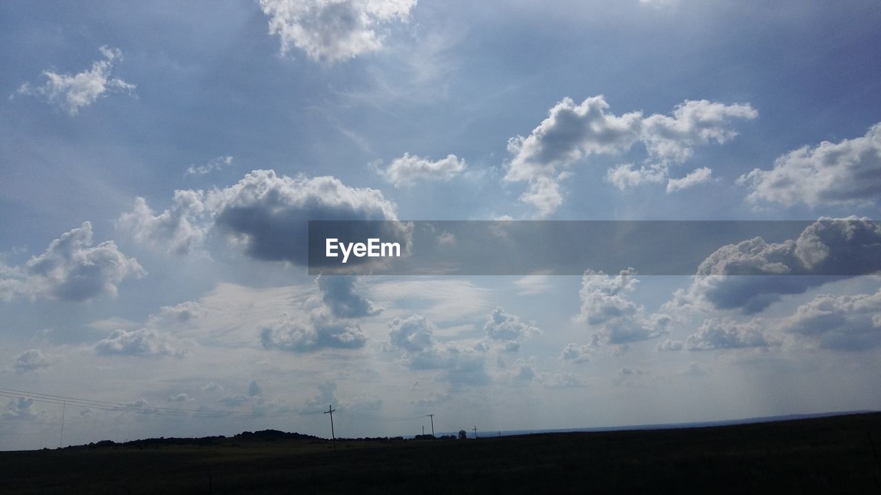 VIEW OF LANDSCAPE AGAINST CLOUDY SKY