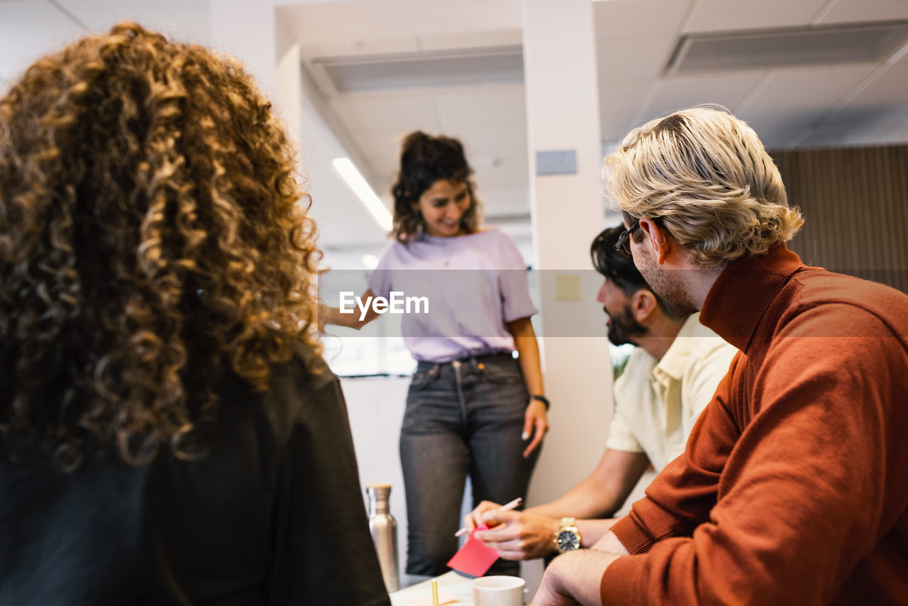 Business people having meeting in office