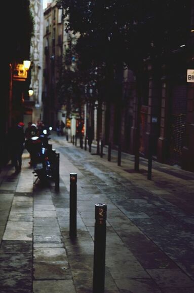 ILLUMINATED STREET LIGHTS IN CITY