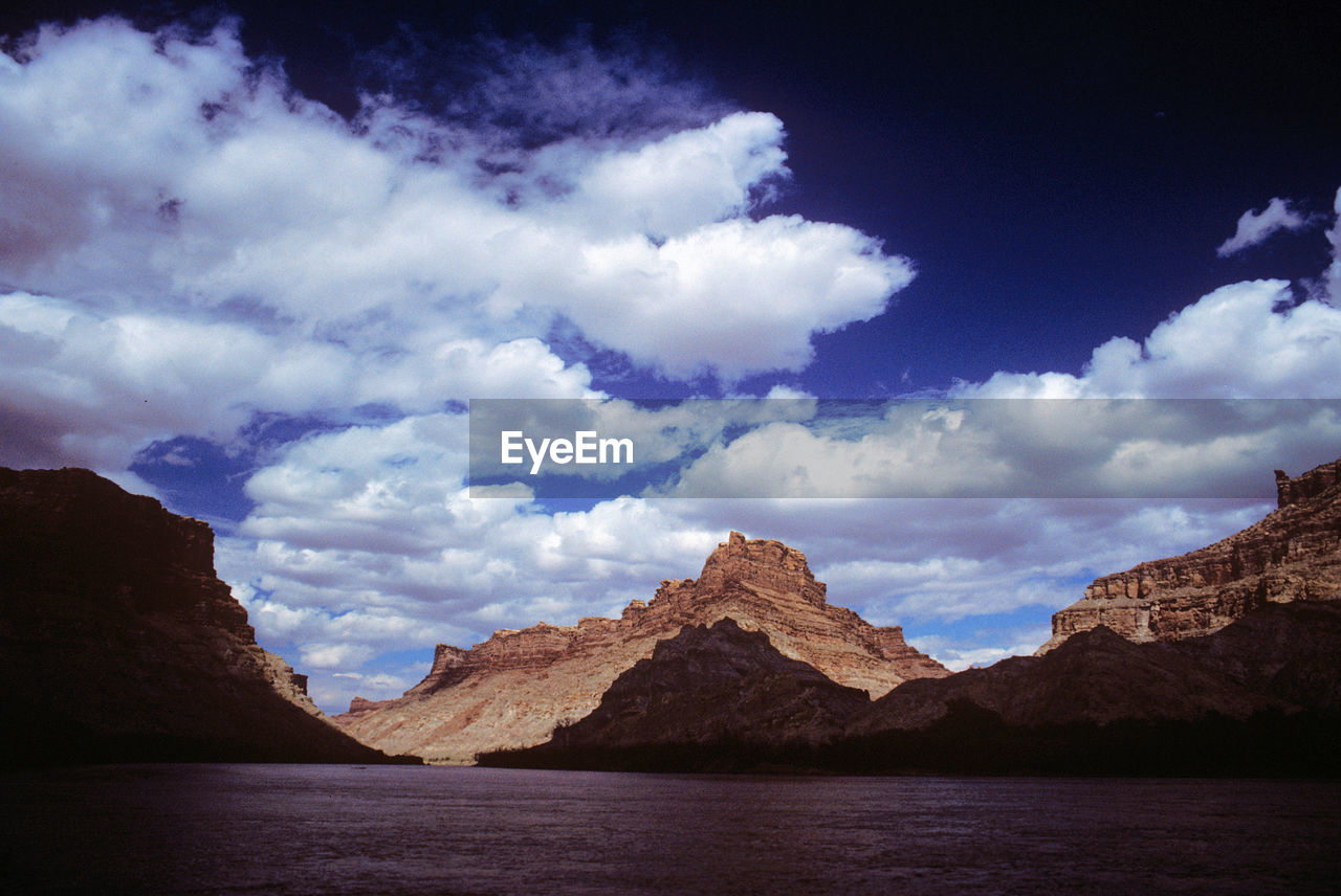 PANORAMIC VIEW OF MOUNTAINS AND SKY