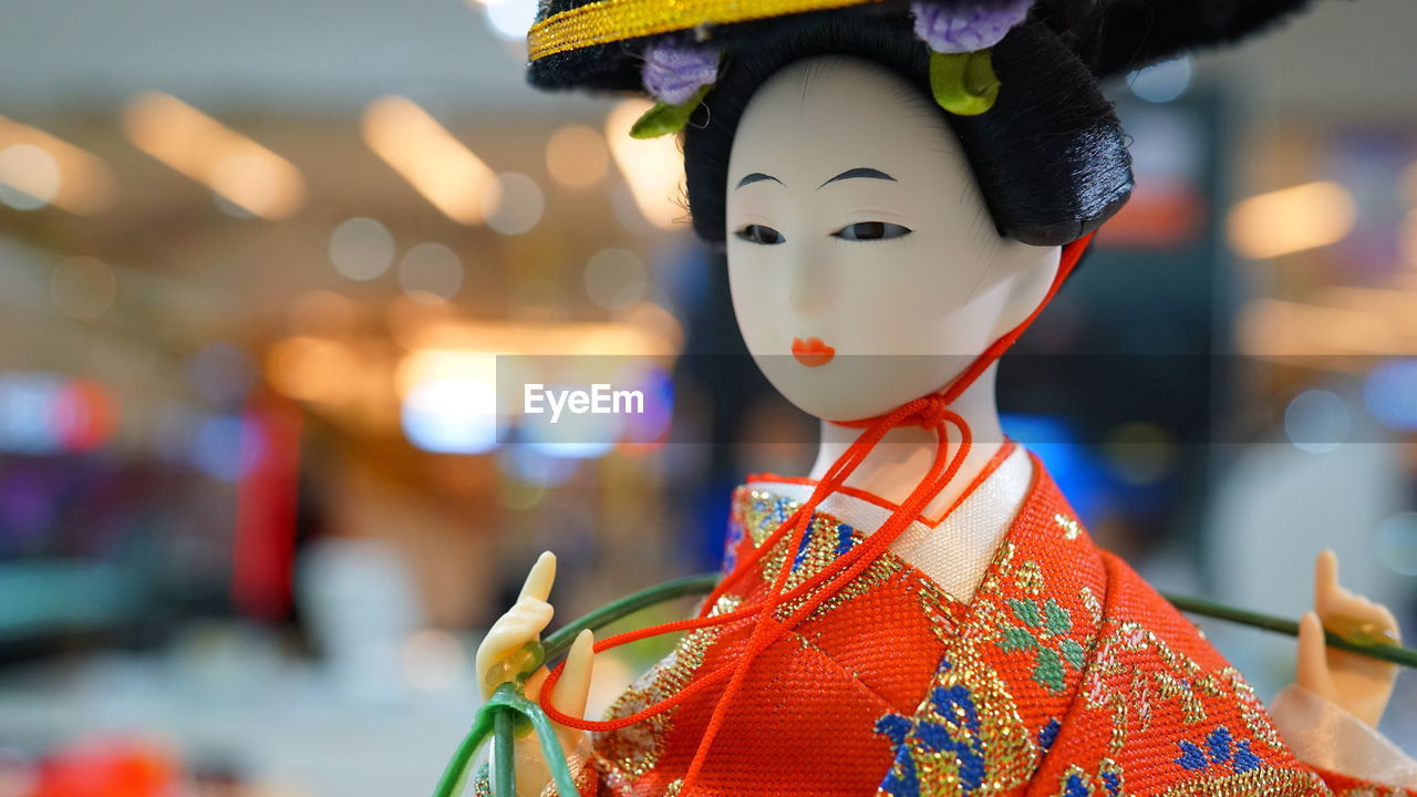 Close-up of chinese doll