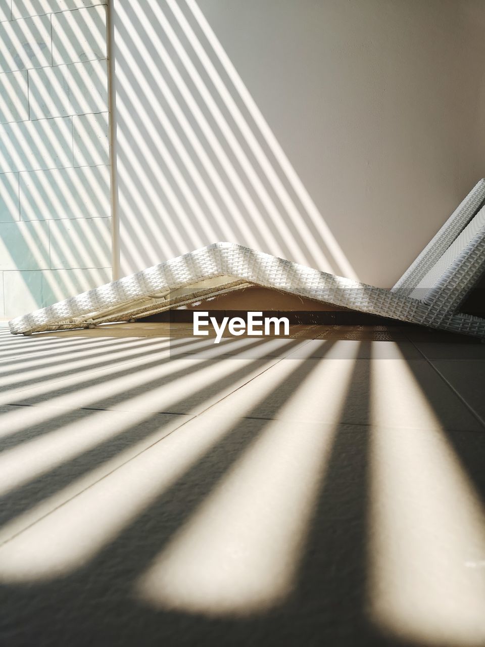 Sunlight falling on floor in room