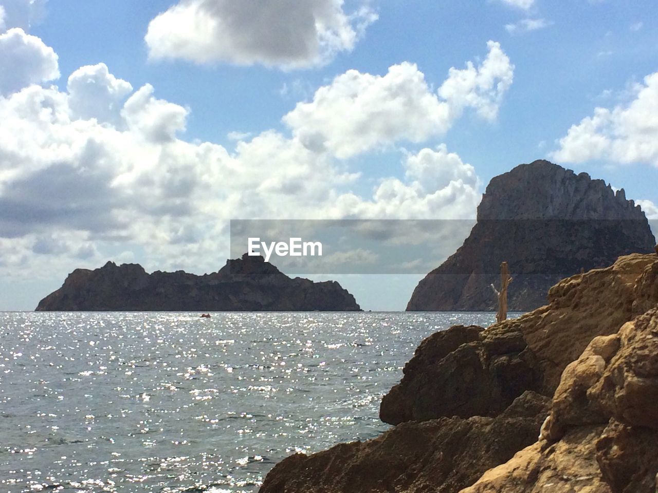 SCENIC VIEW OF SEA WITH MOUNTAINS IN BACKGROUND